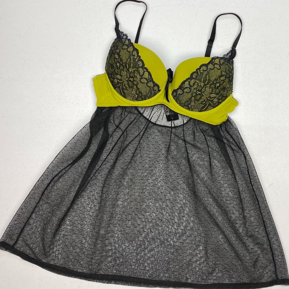 NWT Jacob GREN/BLK  Nightgown, M. *P1027